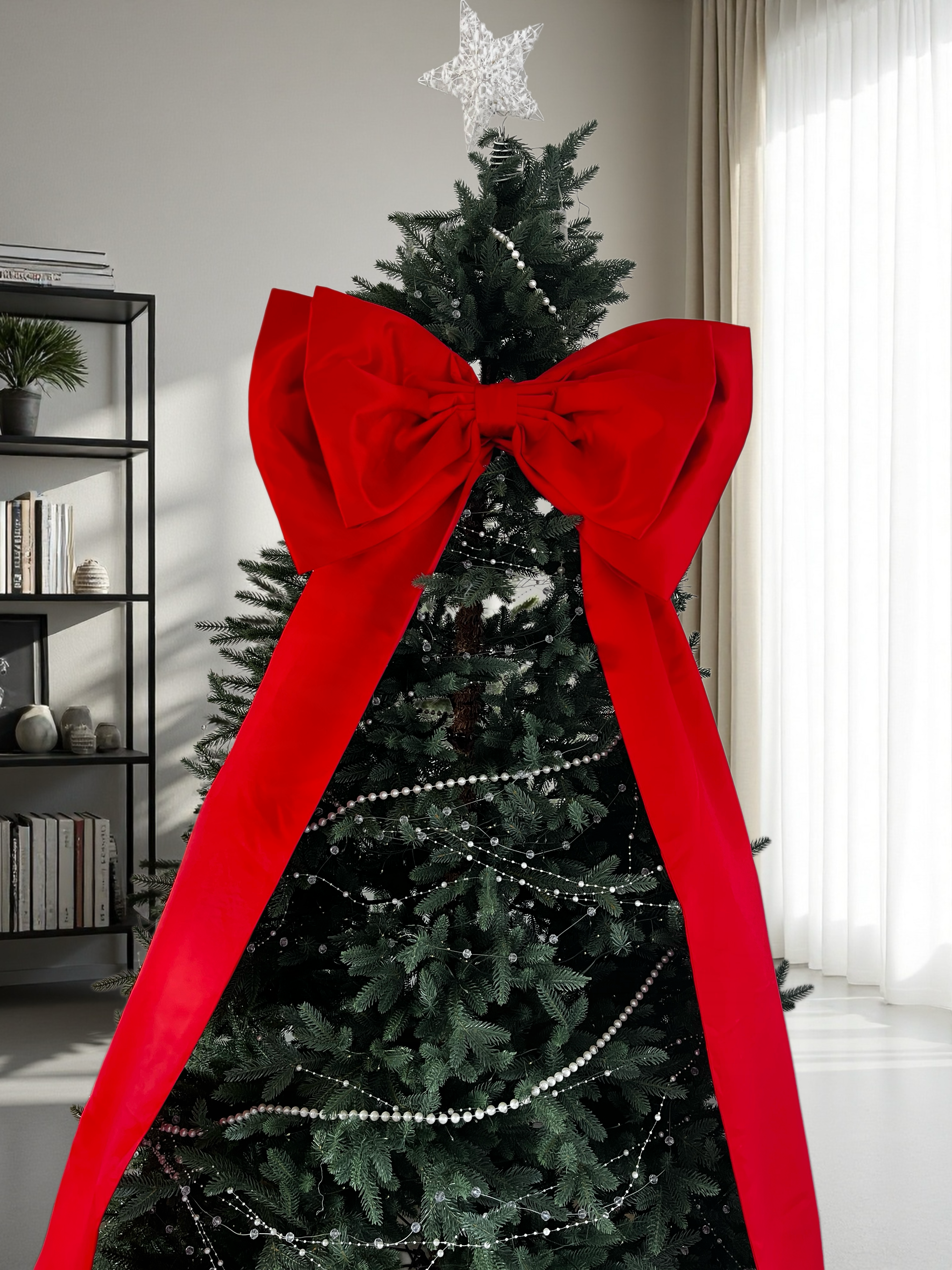 Christmas Red Large Bow
