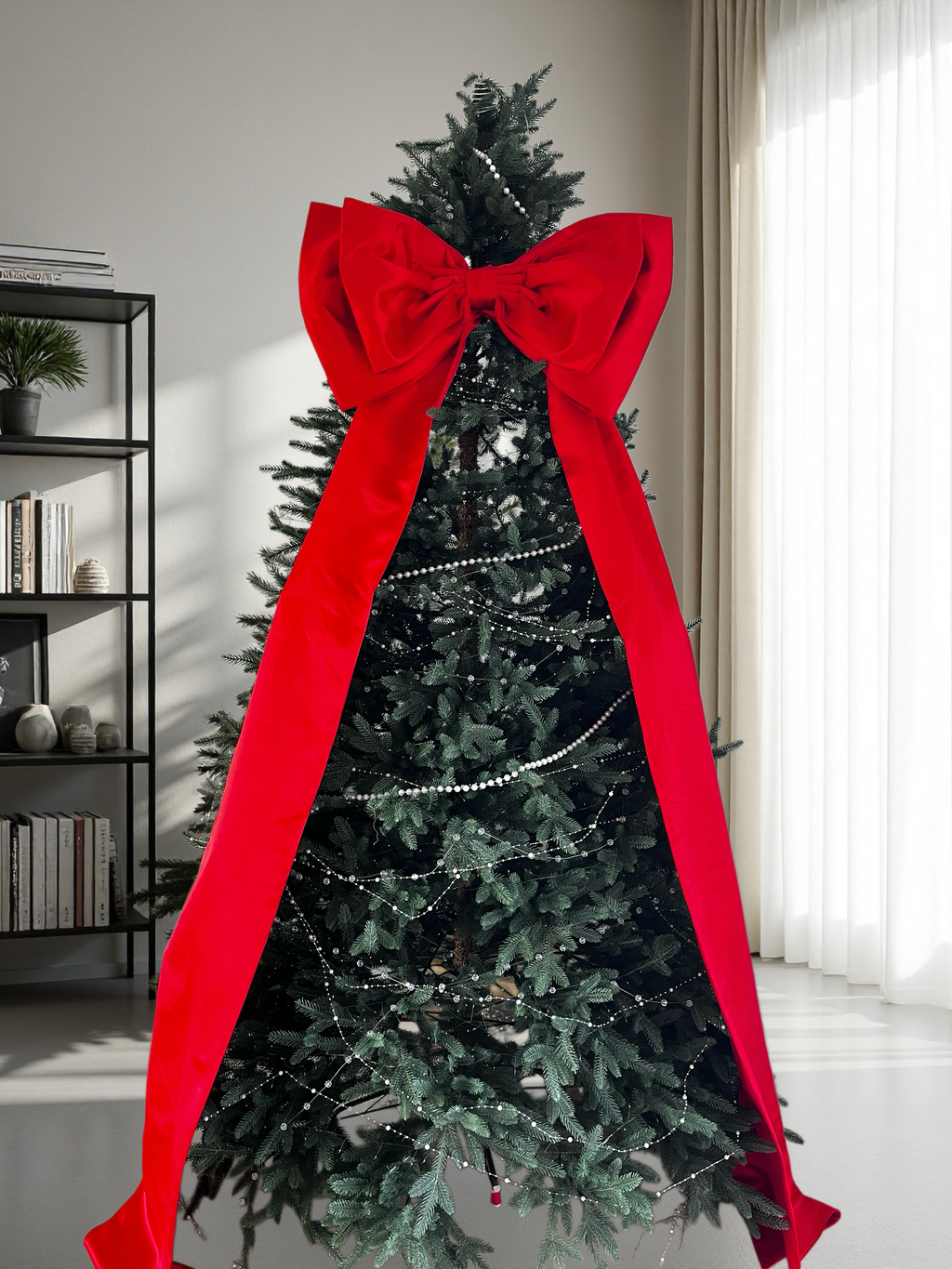Christmas Red Large Bow