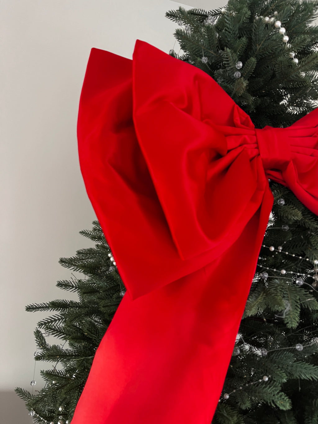 Christmas Red Large Bow