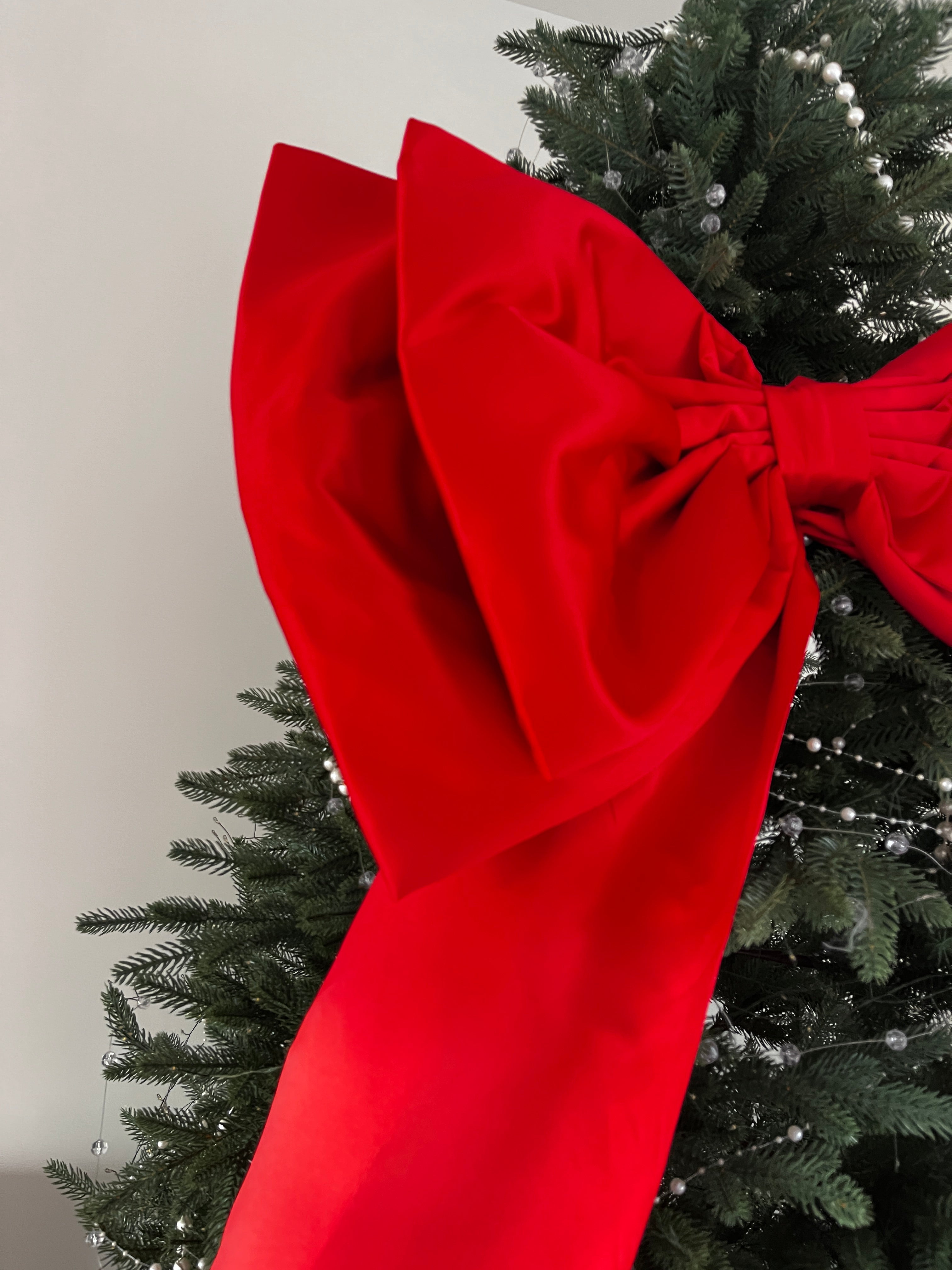 Christmas Red Large Bow